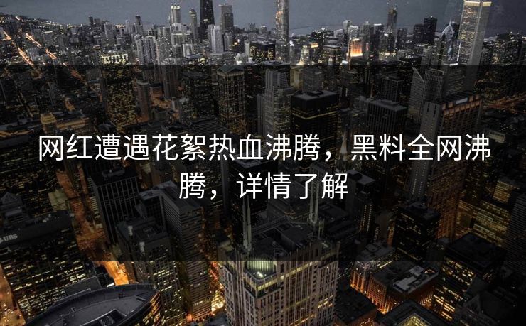 网红遭遇花絮热血沸腾，黑料全网沸腾，详情了解  第1张